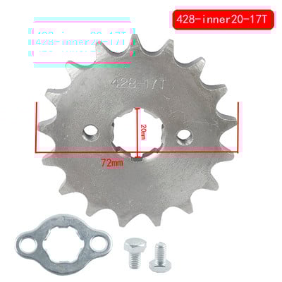 Wild Car Motocykel 428# 20mm 10T-19T Predné ozubené koleso motora pre KAYO BSE SSR SDG Dirt Bike ATVGo Moped Diely