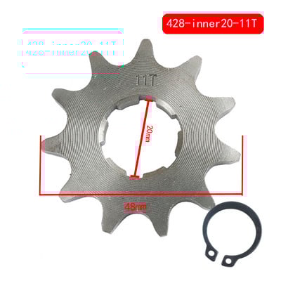 Wild Car Motocykel 428# 20mm 10T-19T Predné ozubené koleso motora pre KAYO BSE SSR SDG Dirt Bike ATVGo Moped Diely