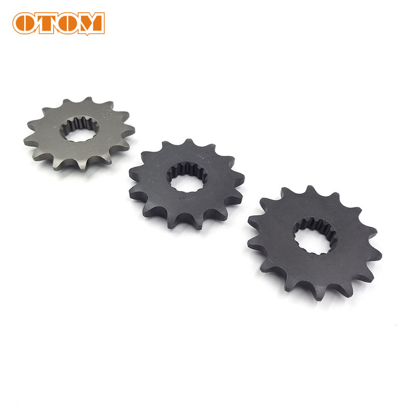 OTOM 13T 14T Predné ozubené koleso motocykla Reťaz 520 530 Reťazové koleso Dirt Bike Enduro pre ZONGSHEN NC450 Motor KAYO T6 BSE ZS194MM
