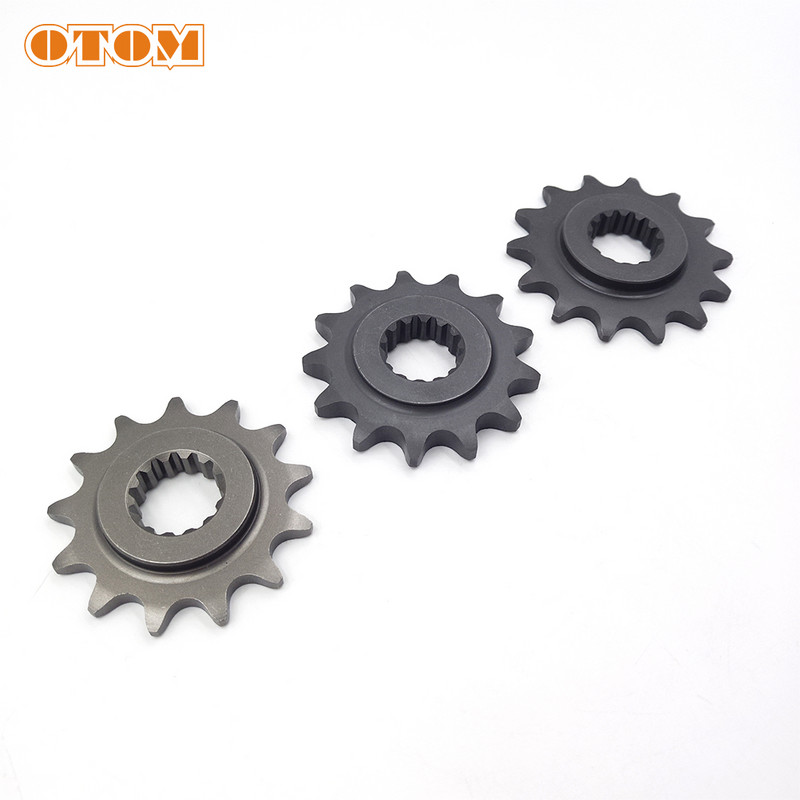 OTOM 13T 14T Predné ozubené koleso motocykla Reťaz 520 530 Reťazové koleso Dirt Bike Enduro pre ZONGSHEN NC450 Motor KAYO T6 BSE ZS194MM