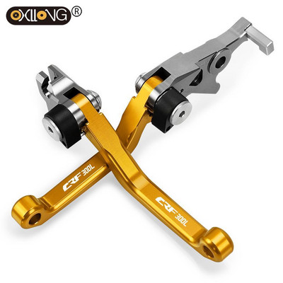 Pre HONDA CRF300L CRF 300L CRF300 L 2021 2022 Motorcoss Pit Dirt Bike Pivot skladacie brzdové spojkové páky s LOGOM CRF300L