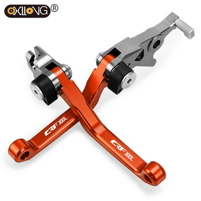 Pre HONDA CRF300L CRF 300L CRF300 L 2021 2022 Motorcoss Pit Dirt Bike Pivot skladacie brzdové spojkové páky s LOGOM CRF300L