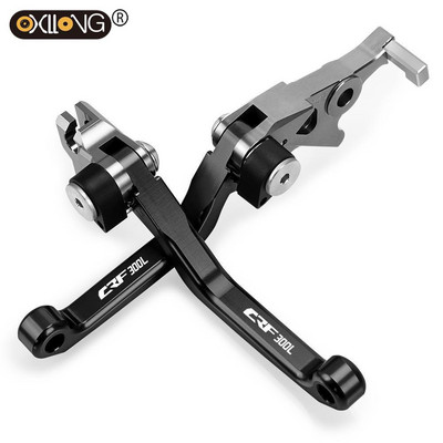 Pre HONDA CRF300L CRF 300L CRF300 L 2021 2022 Motorcoss Pit Dirt Bike Pivot skladacie brzdové spojkové páky s LOGOM CRF300L