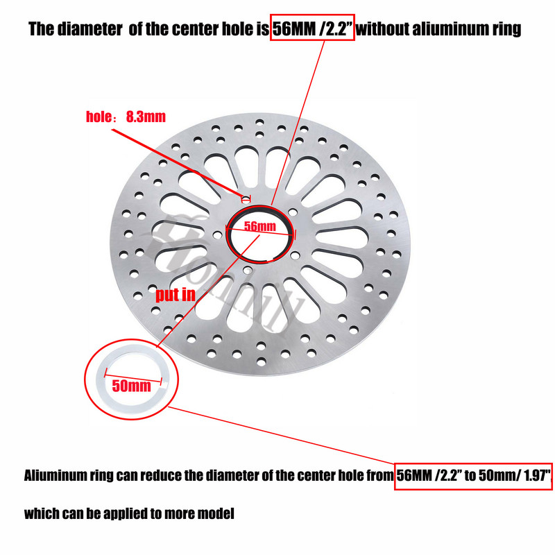Brzdový kotúč Honhill 11,5" 292 mm pre motocykle, predný, pre Harley Sportster 883 1200 2000-2005
