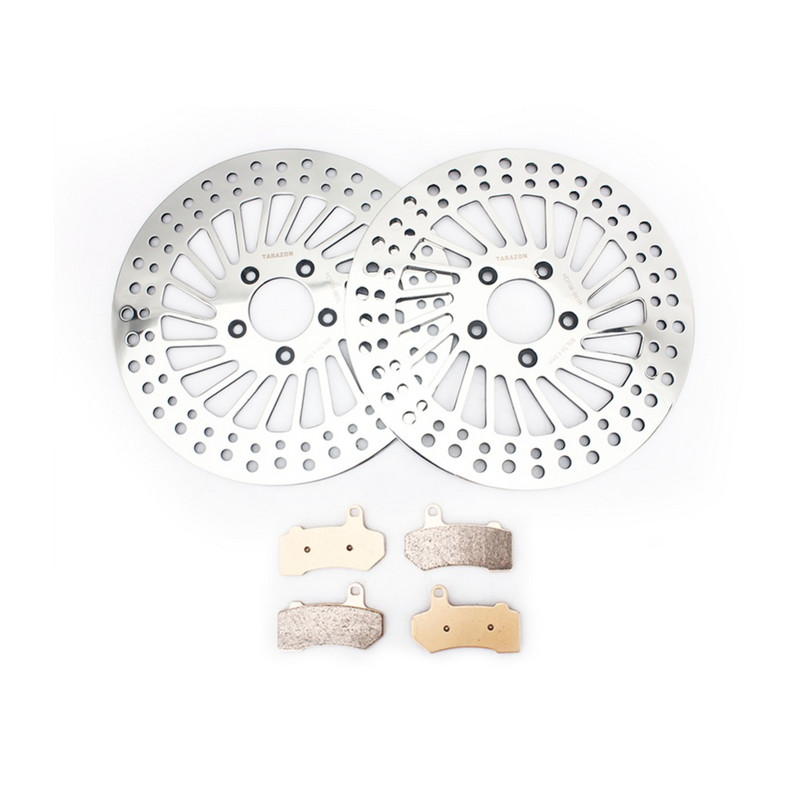 BIKINGBOY pre Harley Touring FLHR Road King Electra Glide Classic Street Glide 11 12 13 predné brzdové kotúče a brzdové doštičky