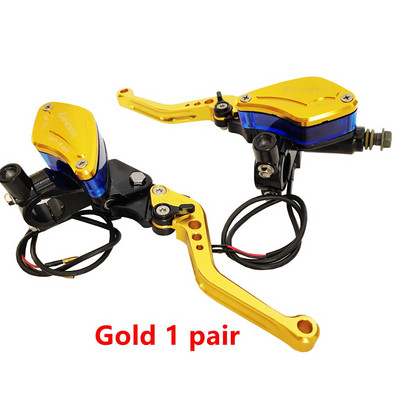 1 pár univerzálneho hlavného valca hydraulickej spojky pre motocykle, brzdového čerpadla pre Yamaha, Kawasaki, Suzuki, Honda, 22 mm, riadidlá 7/8''