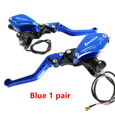 1 pár univerzálneho hlavného valca hydraulickej spojky pre motocykle, brzdového čerpadla pre Yamaha, Kawasaki, Suzuki, Honda, 22 mm, riadidlá 7/8''