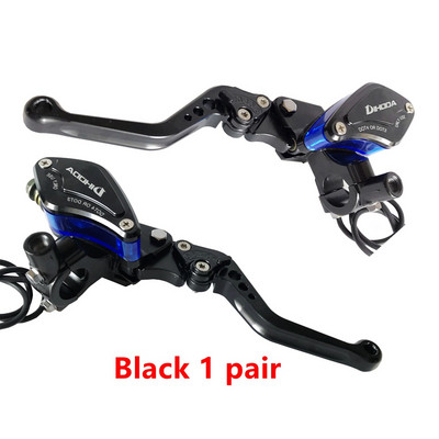 1 pár univerzálneho hlavného valca hydraulickej spojky pre motocykle, brzdového čerpadla pre Yamaha, Kawasaki, Suzuki, Honda, 22 mm, riadidlá 7/8''