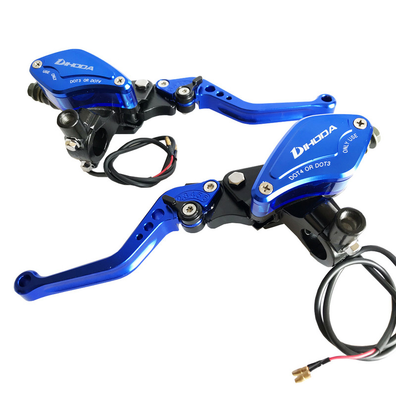 1 pár univerzálneho hlavného valca hydraulickej spojky pre motocykle, brzdového čerpadla pre Yamaha, Kawasaki, Suzuki, Honda, 22 mm, riadidlá 7/8''