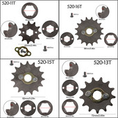 520 11T 13T 15T 16T 20mm zubová reťaz, predné ozubené koleso, ozubené koleso pre motocykel 125cc-250cc, Dirt Pit Bike, ATV Go Kart