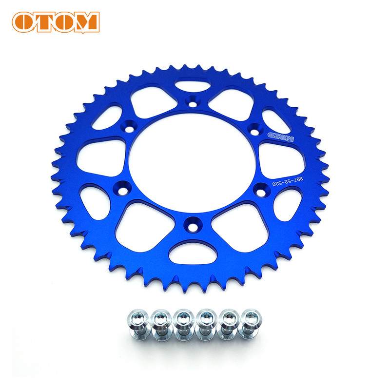 Zadné ozubené koleso OTOM Motocykel 52T Pre KTM HUSQVARNA EXC XCW MXC EXCF SXF XCF XCFW 125 250 300 350 450 520 525 Motokros Enduro
