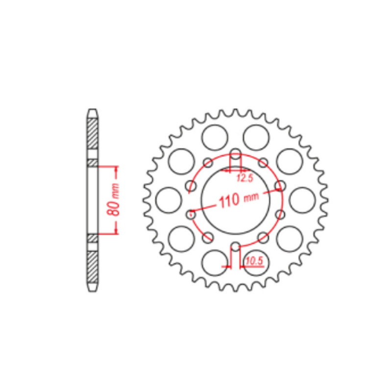 Ozubené koleso zadného ozubeného kolesa 525 39T 42T 44T 45T pre Honda VFR400 NC21 VLX400 VLX600 Shadow VLX VFR 400 NV600 NV600C Steed 21 NV 600