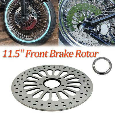 Honhill 11,5" motociklo stabdžių diskinis rotorius, skirtas Harley Sportster 883 1200 2000-2005 sidabras 1/2vnt.