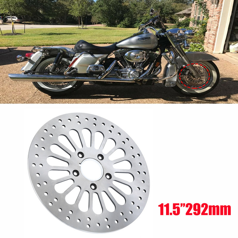 Brzdový kotúč Honhill 11,5" pre motocykle Harley Sportster 883 1200 2000-2005, strieborný, 1/2 ks