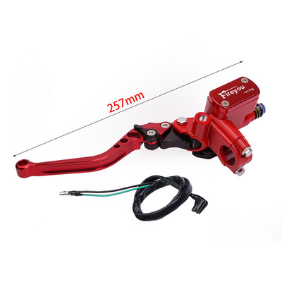 Páka spojky čerpadla motocykla, hydraulický hlavný valec, pretekársky bicykel 7/8" pre Yamaha Kawasaki, predná brzdová páka, čierna