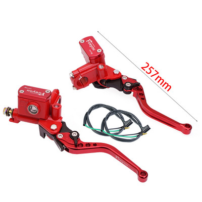 Páka spojky čerpadla motocykla, hydraulický hlavný valec, pretekársky bicykel 7/8" pre Yamaha Kawasaki, predná brzdová páka, čierna