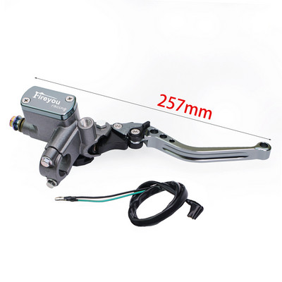 Páka spojky čerpadla motocykla, hydraulický hlavný valec, pretekársky bicykel 7/8" pre Yamaha Kawasaki, predná brzdová páka, čierna