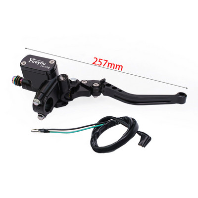 Páka spojky čerpadla motocykla, hydraulický hlavný valec, pretekársky bicykel 7/8" pre Yamaha Kawasaki, predná brzdová páka, čierna