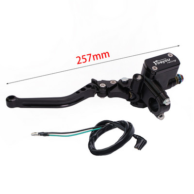 Páka spojky čerpadla motocykla, hydraulický hlavný valec, pretekársky bicykel 7/8" pre Yamaha Kawasaki, predná brzdová páka, čierna