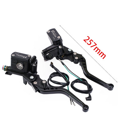 Páka spojky čerpadla motocykla, hydraulický hlavný valec, pretekársky bicykel 7/8" pre Yamaha Kawasaki, predná brzdová páka, čierna