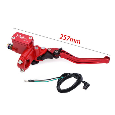 Páka spojky čerpadla motocykla, hydraulický hlavný valec, pretekársky bicykel 7/8" pre Yamaha Kawasaki, predná brzdová páka, čierna