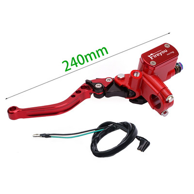 Páka spojky čerpadla motocykla, hydraulický hlavný valec, pretekársky bicykel 7/8" pre Yamaha Kawasaki, predná brzdová páka, čierna