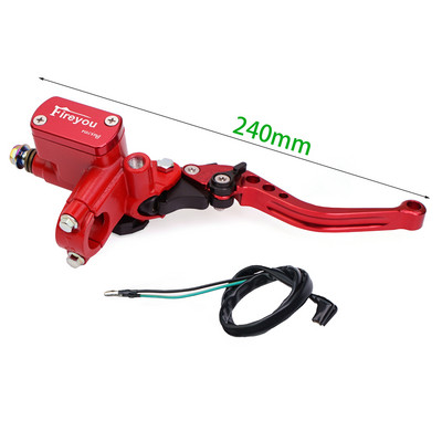 Páka spojky čerpadla motocykla, hydraulický hlavný valec, pretekársky bicykel 7/8" pre Yamaha Kawasaki, predná brzdová páka, čierna