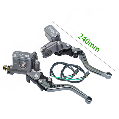 Páka spojky čerpadla motocykla, hydraulický hlavný valec, pretekársky bicykel 7/8" pre Yamaha Kawasaki, predná brzdová páka, čierna