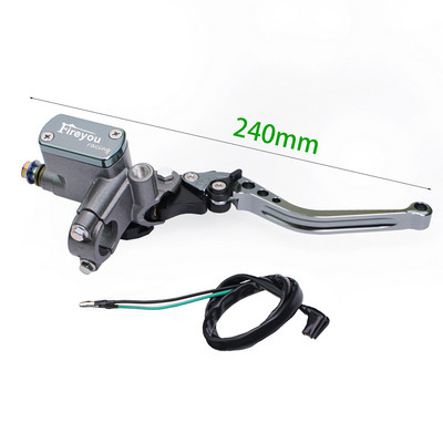 Páka spojky čerpadla motocykla, hydraulický hlavný valec, pretekársky bicykel 7/8" pre Yamaha Kawasaki, predná brzdová páka, čierna