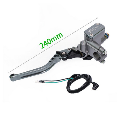 Páka spojky čerpadla motocykla, hydraulický hlavný valec, pretekársky bicykel 7/8" pre Yamaha Kawasaki, predná brzdová páka, čierna