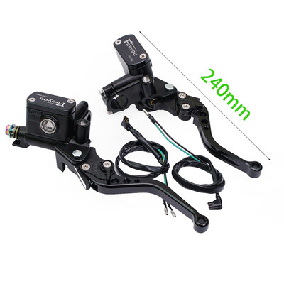 Páka spojky čerpadla motocykla, hydraulický hlavný valec, pretekársky bicykel 7/8" pre Yamaha Kawasaki, predná brzdová páka, čierna
