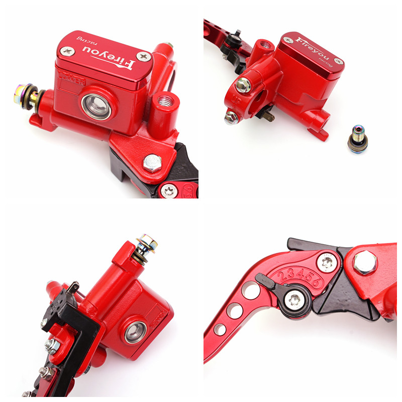 Páka spojky čerpadla motocykla, hydraulický hlavný valec, pretekársky bicykel 7/8" pre Yamaha Kawasaki, predná brzdová páka, čierna