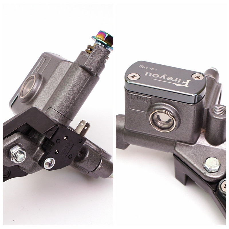 Páka spojky čerpadla motocykla, hydraulický hlavný valec, pretekársky bicykel 7/8" pre Yamaha Kawasaki, predná brzdová páka, čierna