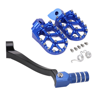 Schimbător de viteze pentru motocicletă, argintiu, pârghie de schimbare a vitezelor, suporturi pentru picioare, pedale pentru YAMAHA YZ250F 2006-2013 WR250F 2008-2009 2011-2013 WR450F
