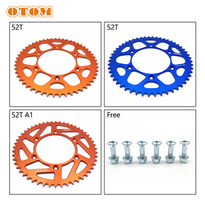 OTOM Motocross 52T tagumine ketiratas 7075 alumiiniumist ketiplaadi kruvide mutrite komplekt KTM SXF XCW HUSQVARNA FC FE TE TC mootorratta osade jaoks