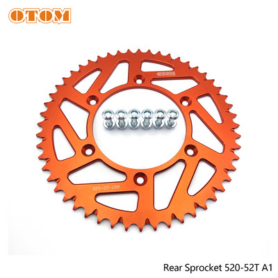 Sada skrutiek a matíc pre zadné ozubené koleso OTOM Motocross 52T, hliníková reťazová doska 7075, pre KTM SXF XCW HUSQVARNA FC FE TE TC, diely na motocykle