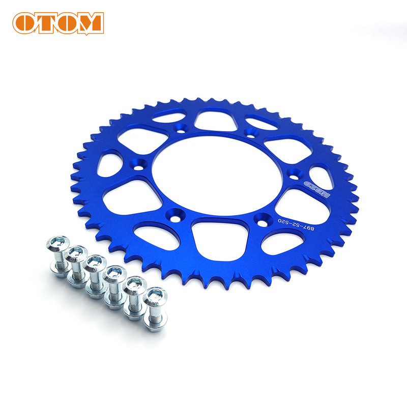 Sada skrutiek a matíc pre zadné ozubené koleso OTOM Motocross 52T, hliníková reťazová doska 7075, pre KTM SXF XCW HUSQVARNA FC FE TE TC, diely na motocykle