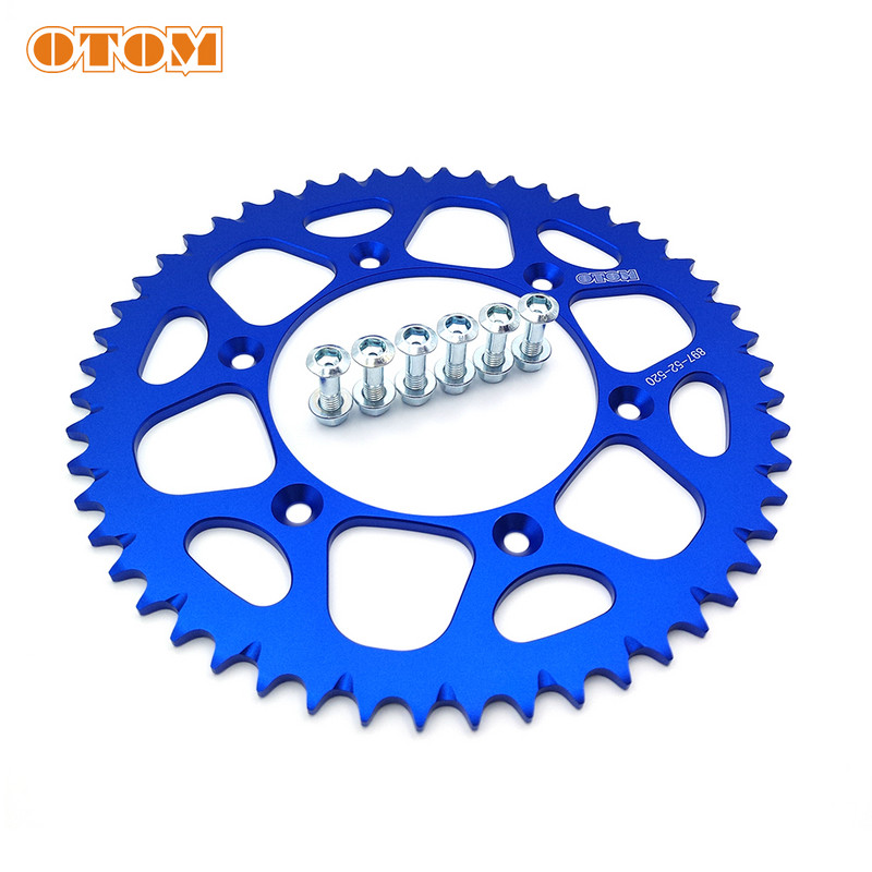 Sada skrutiek a matíc pre zadné ozubené koleso OTOM Motocross 52T, hliníková reťazová doska 7075, pre KTM SXF XCW HUSQVARNA FC FE TE TC, diely na motocykle