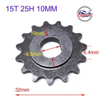 9 10 11 12 13 14 15 zubov 9T 10T 11T 12T 13T 14T 15T 25H oválne 10MM ozubené koleso Razor EVO IZIP 500W 800W 1000W motor pre kolobežku