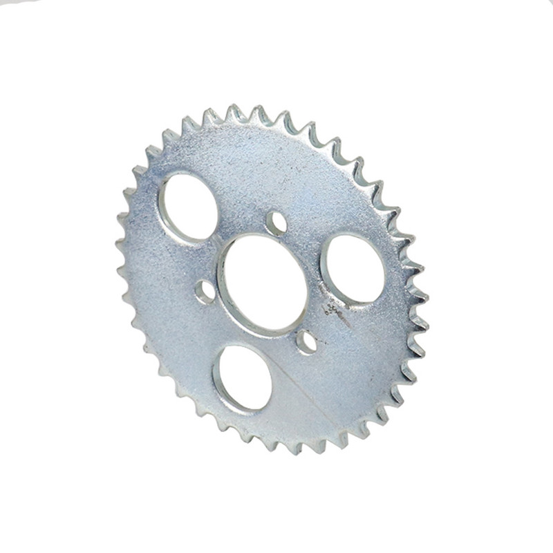 Zadné ozubené koleso T8F strieborné, T8F 38T 44T, zuby 29 mm pre 43cc 49cc Minimoto benzínové skútre Goped