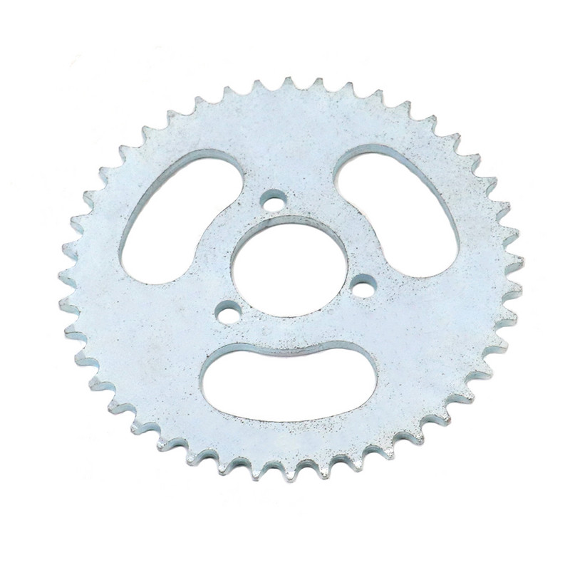 Zadné ozubené koleso T8F strieborné, T8F 38T 44T, zuby 29 mm pre 43cc 49cc Minimoto benzínové skútre Goped