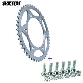 Πίσω γρανάζι OTOM Motorcycle 41/46/47/49/52T Steel Chain Plate για KTM EXC EXCF SX MX SXF XCW SMR 250 450 εξαρτήματα μοτοσυκλετών