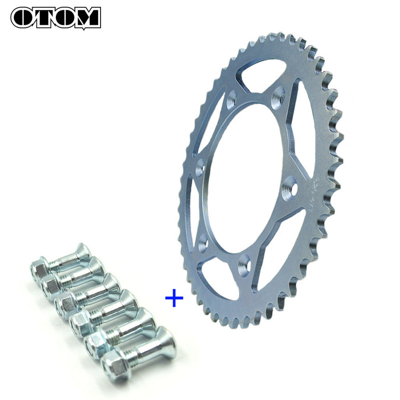 OTOM Motocykel 41/46/47/49/52T Oceľová reťazová doska Zadné ozubené koleso pre KTM EXC EXCF SX MX SXF XCW SMR 250 450 Príslušenstvo pre motocykle