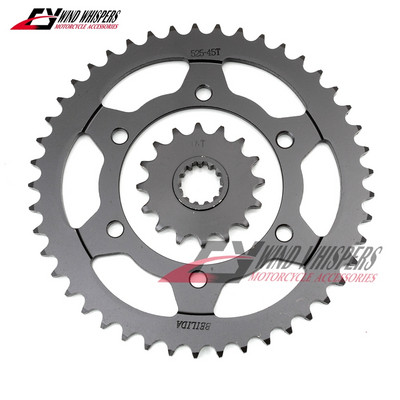 Predné a zadné ozubené kolesá pre motocykle Yamaha MT-07 MT07 Tracer FJ-09 FZ-09 FZ09 MT-09 MT9 SP SR XSR 900 Tracer GT 45/16T 525