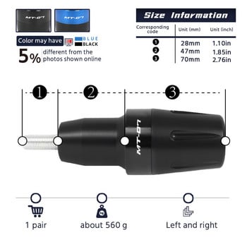 MT-07 Frame Sliders Crash Protection For YAMAHA MT07 2014-2023 FZ07 Tracer 700/GT 7 Αξεσουάρ Μοτοσικλέτας Επιφάνεια προστασίας από πτώση