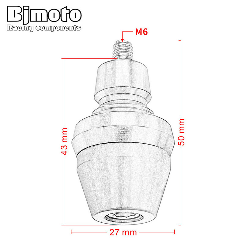 1 pár univerzálnych motocyklových predných vidlicových rámových posuvníkov Motocicleta, skrutkových skrutiek, ochrany proti nárazu Motocross pre BMW Ducati Victory