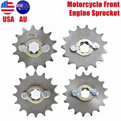 Pinion motor față motociclete 14T 15T 16T 17T Dinți 17mm 428 Lant pentru 50cc până la 125cc Dirt Bike ATV Go Kart Quad Pitbike Buggy