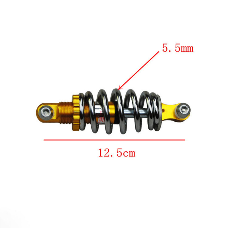 2 ks 125 mm vysokovýkonné zadné tlmiče nárazov univerzálne pre elektrické bicykle, skútre, zadné pružiny pre elektrické bicykle