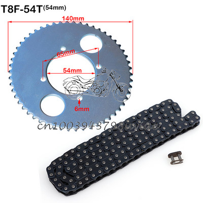 1 set 47cc 49cc T8F lanț 136 zale și 38 44 54 58 64 74 dinți pinion pentru mini moto ATV Quad 2 timpi piese de motor