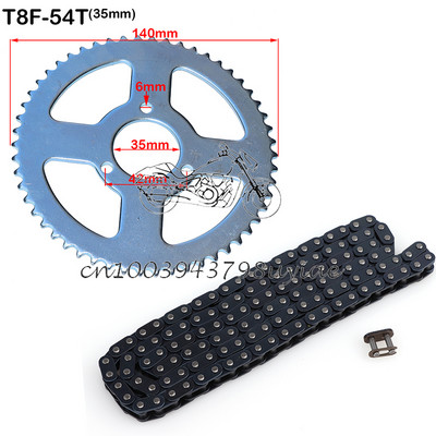 1 set 47cc 49cc T8F lanț 136 zale și 38 44 54 58 64 74 dinți pinion pentru mini moto ATV Quad 2 timpi piese de motor
